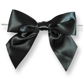 Satin Bows with Twist Tie