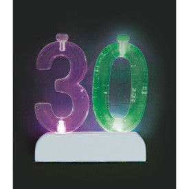 Light up number candles