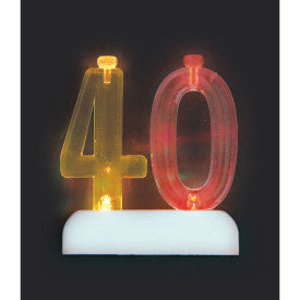 Light up number candles