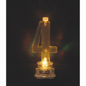 Light up number candles