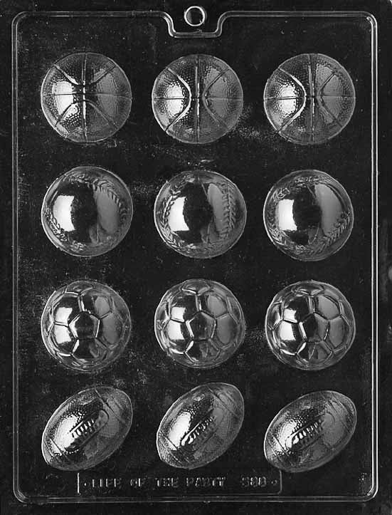 Sports Chocolate Molds