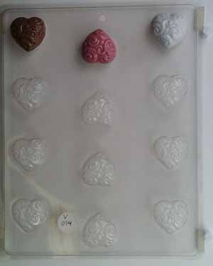 Heart and Love Chocolate Molds