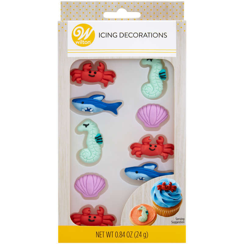 Crab, Whale, Seahorse, Seashell Assortment