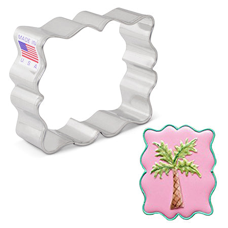 Plaque cookie cutter