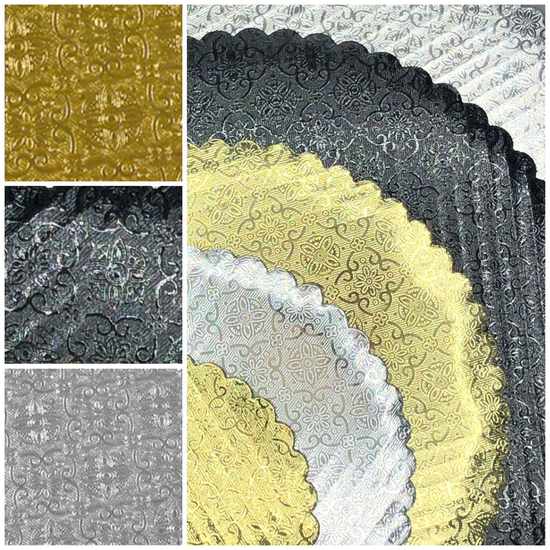 Cake Boards - Scalloped Edge Foil